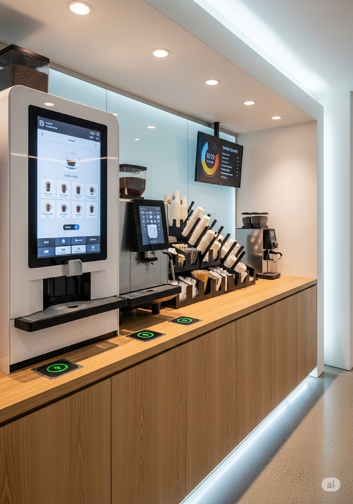 커피 추출 장면